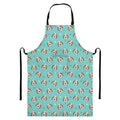 Adorable Beagle Puppy Pattern Print Bib Apron With Pocket