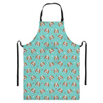 Adorable Beagle Puppy Pattern Print Bib Apron With Pocket