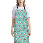 Adorable Beagle Puppy Pattern Print Bib Apron With Pocket