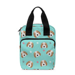 Adorable Beagle Puppy Pattern Print Bible Tote Bag
