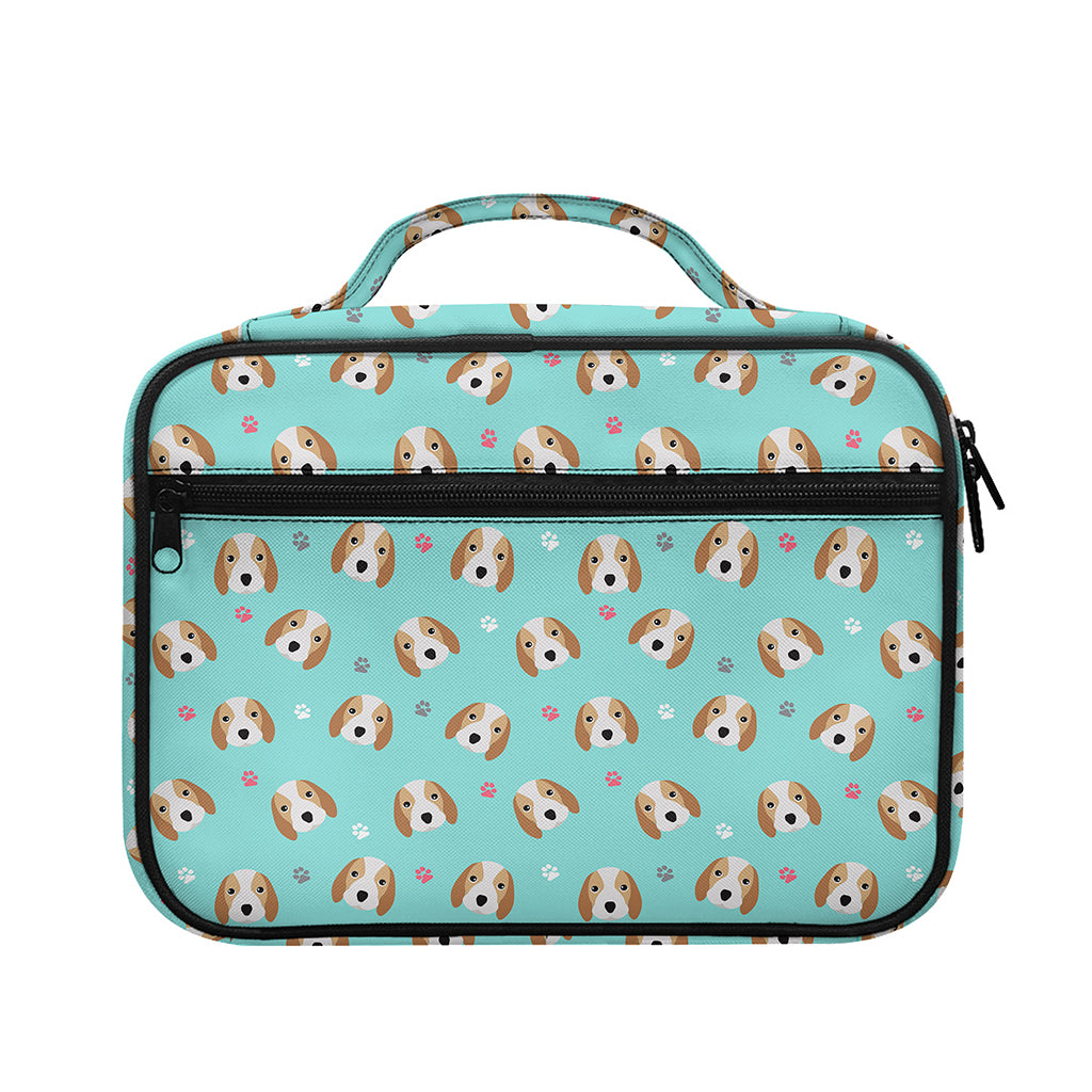 Adorable Beagle Puppy Pattern Print Briefcase Bible Bag