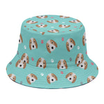 Adorable Beagle Puppy Pattern Print Bucket Hat