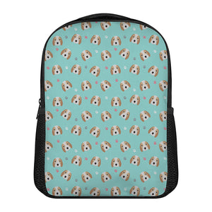 Adorable Beagle Puppy Pattern Print Casual Backpack