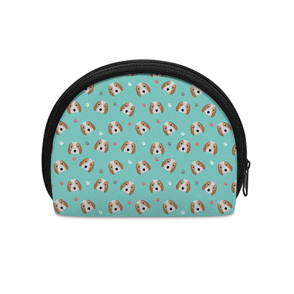 Adorable Beagle Puppy Pattern Print Coin Purse