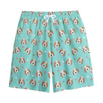 Adorable Beagle Puppy Pattern Print Cotton Shorts