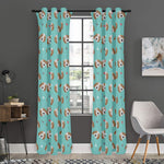 Adorable Beagle Puppy Pattern Print Curtain