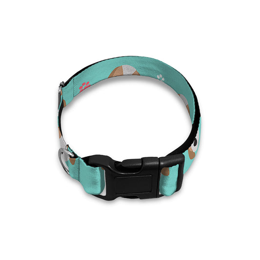 Adorable Beagle Puppy Pattern Print Dog Collar