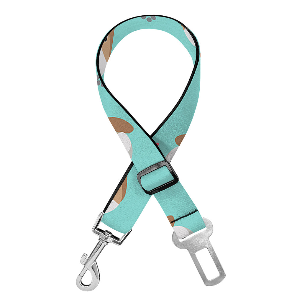 Adorable Beagle Puppy Pattern Print Dog Seat Belt
