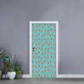 Adorable Beagle Puppy Pattern Print Door Sticker