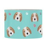 Adorable Beagle Puppy Pattern Print Drum Lamp Shade