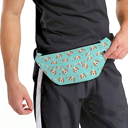 Adorable Beagle Puppy Pattern Print Fanny Pack
