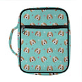 Adorable Beagle Puppy Pattern Print Front Pocket Bible Bag