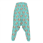 Adorable Beagle Puppy Pattern Print Hammer Pants