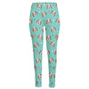 Adorable Beagle Puppy Pattern Print High-Waisted Pocket Leggings