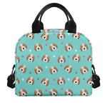 Adorable Beagle Puppy Pattern Print Insulated Lunch Bag