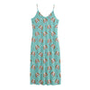 Adorable Beagle Puppy Pattern Print Jersey Midi Cami Dress