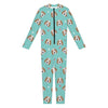 Adorable Beagle Puppy Pattern Print Jumpsuit