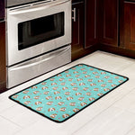 Adorable Beagle Puppy Pattern Print Kitchen Mat