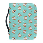 Adorable Beagle Puppy Pattern Print Leather Bible Cover