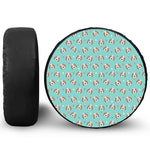 Adorable Beagle Puppy Pattern Print Leather Spare Tire Cover