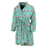 Adorable Beagle Puppy Pattern Print Men's Bathrobe