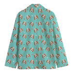 Adorable Beagle Puppy Pattern Print Men's Cotton Blazer