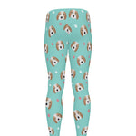 Adorable Beagle Puppy Pattern Print Men's leggings