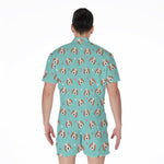 Adorable Beagle Puppy Pattern Print Men's Rompers