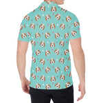 Adorable Beagle Puppy Pattern Print Men's Shirt