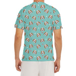 Adorable Beagle Puppy Pattern Print Men's Short Sleeve Rash Guard