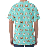 Adorable Beagle Puppy Pattern Print Men's Velvet T-Shirt