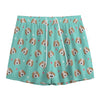 Adorable Beagle Puppy Pattern Print Mesh Shorts