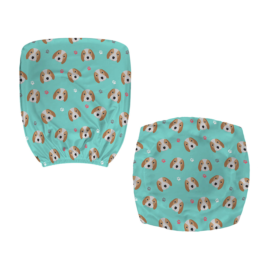 Adorable Beagle Puppy Pattern Print Office Chair Cover
