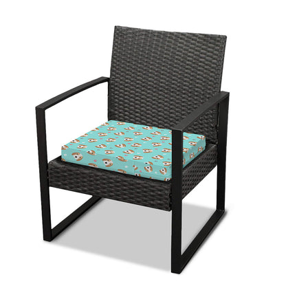 Adorable Beagle Puppy Pattern Print Outdoor Seat Cushion Cover