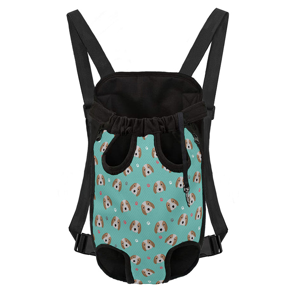 Adorable Beagle Puppy Pattern Print Pet Carrier Backpack