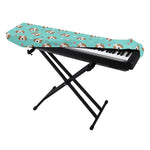 Adorable Beagle Puppy Pattern Print Piano Keyboard Cover
