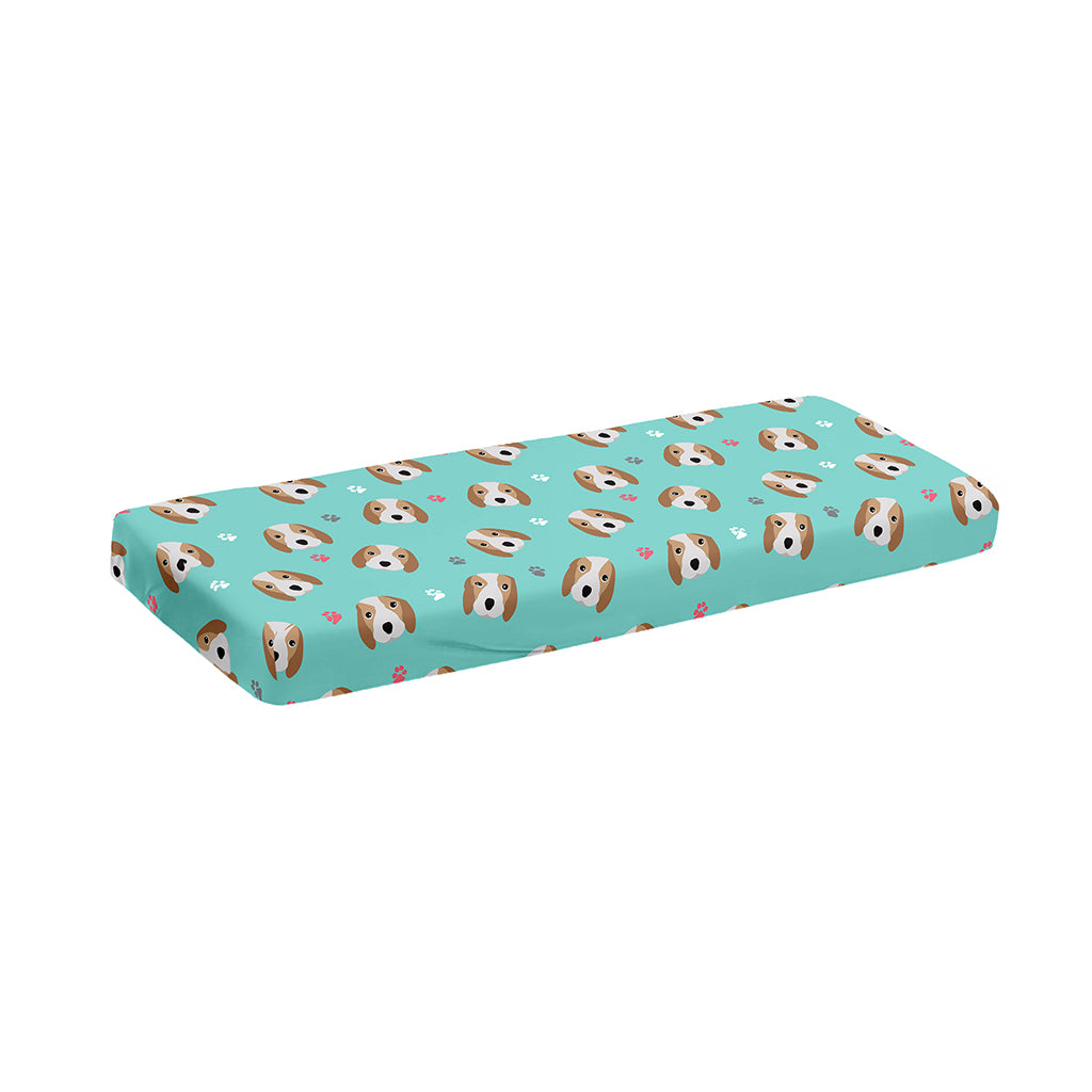Adorable Beagle Puppy Pattern Print Piano Keyboard Cover
