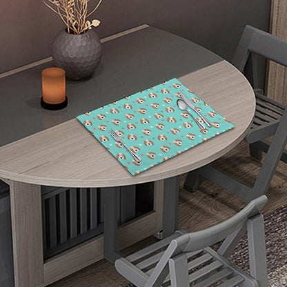 Adorable Beagle Puppy Pattern Print Placemat