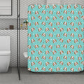 Adorable Beagle Puppy Pattern Print Polyester Shower Curtain