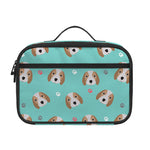 Adorable Beagle Puppy Pattern Print Portable Lunch Bag