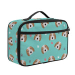 Adorable Beagle Puppy Pattern Print Portable Lunch Bag