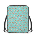 Adorable Beagle Puppy Pattern Print Rectangular Crossbody Bag