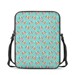 Adorable Beagle Puppy Pattern Print Rectangular Crossbody Bag