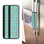 Adorable Beagle Puppy Pattern Print Refrigerator Handle Covers
