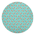 Adorable Beagle Puppy Pattern Print Round Blanket