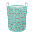 Adorable Beagle Puppy Pattern Print Round Laundry Basket
