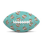 Adorable Beagle Puppy Pattern Print Rugby Ball