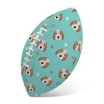Adorable Beagle Puppy Pattern Print Rugby Ball