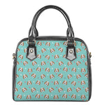 Adorable Beagle Puppy Pattern Print Shoulder Handbag