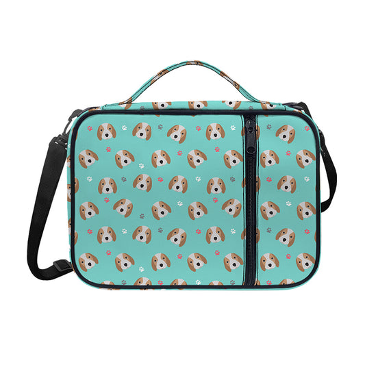 Adorable Beagle Puppy Pattern Print Shoulder Strap Bible Bag